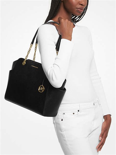 michael kors jacquelyn tote bag|Jacquelyn Medium Logo Tote Bag .